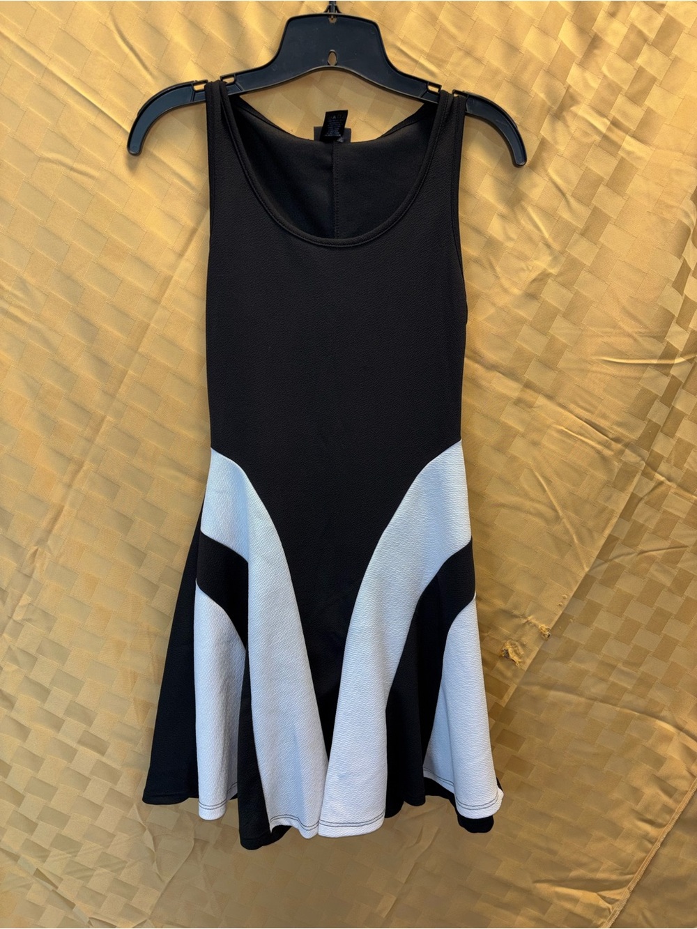 Rue21 Black and White Sleeveless Fit-and-Flare Mini Dress